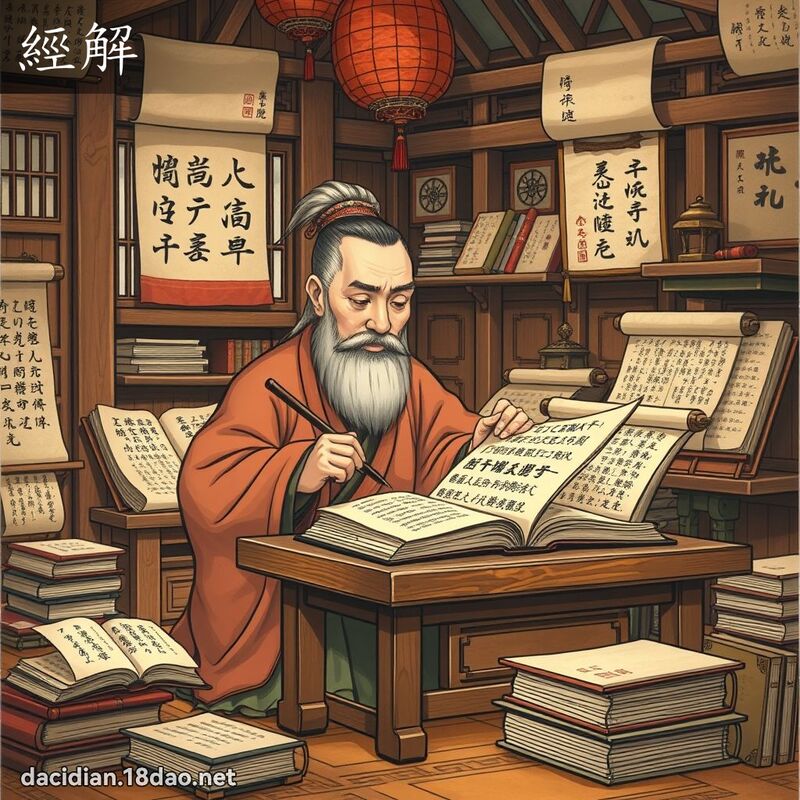 經解 - 國語大辭典配圖