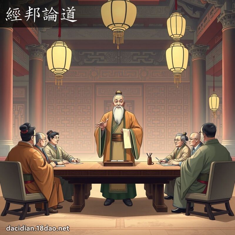 經邦論道 - 國語大辭典配圖
