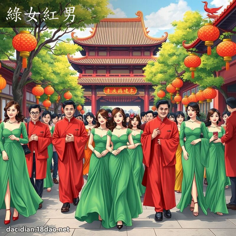 绿女红男 - 国语大辞典配图