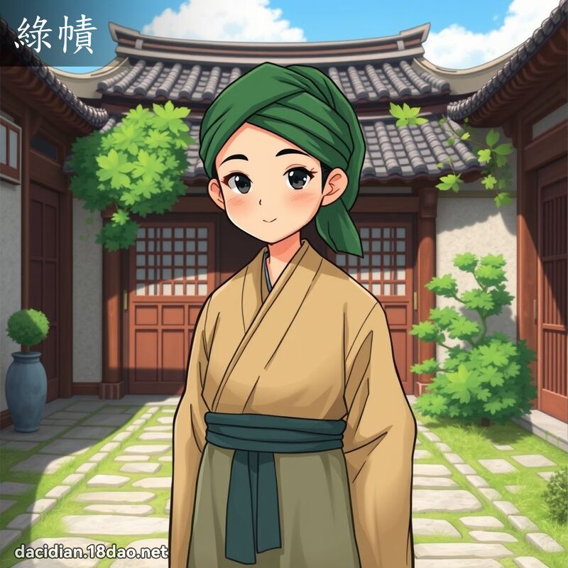 绿幘 - 国语大辞典配图