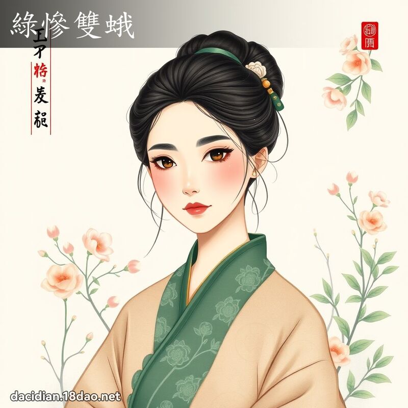 绿惨双蛾 - 国语大辞典配图