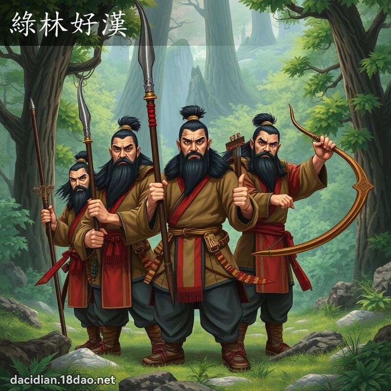 綠林好漢 - 國語大辭典配圖