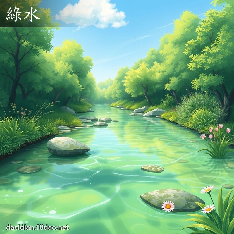 绿水 - 国语大辞典配图