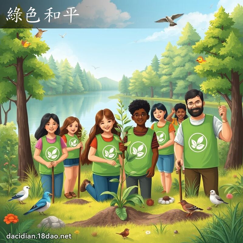 綠色和平 - 國語大辭典配圖