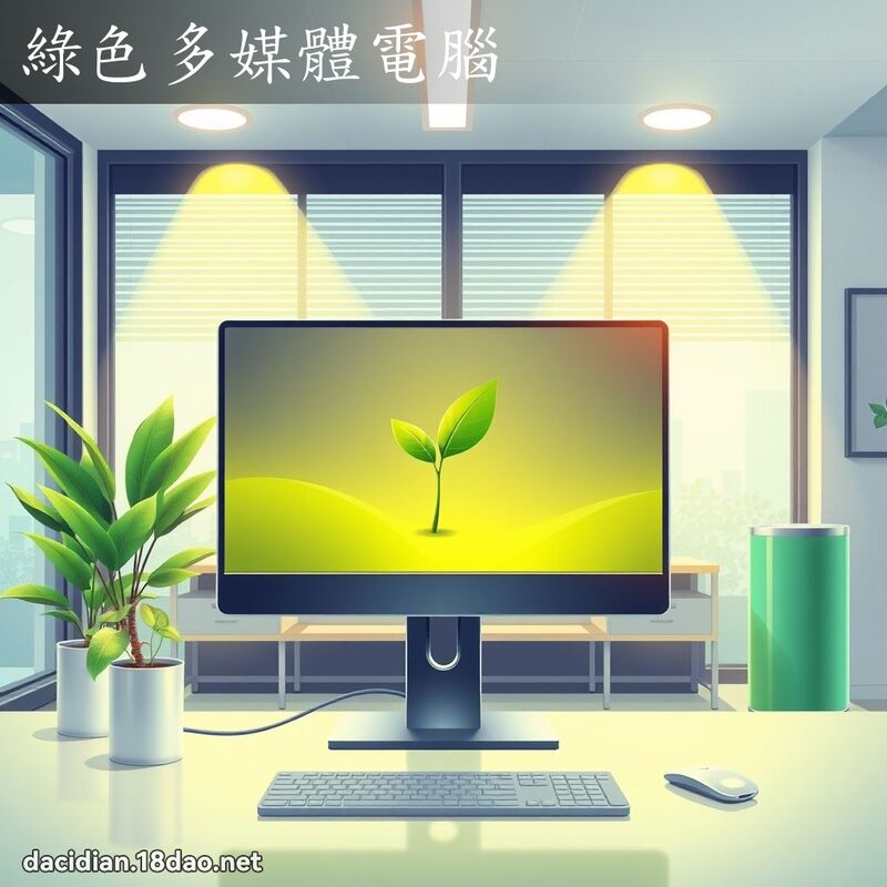 綠色多媒體電腦 - 國語大辭典配圖