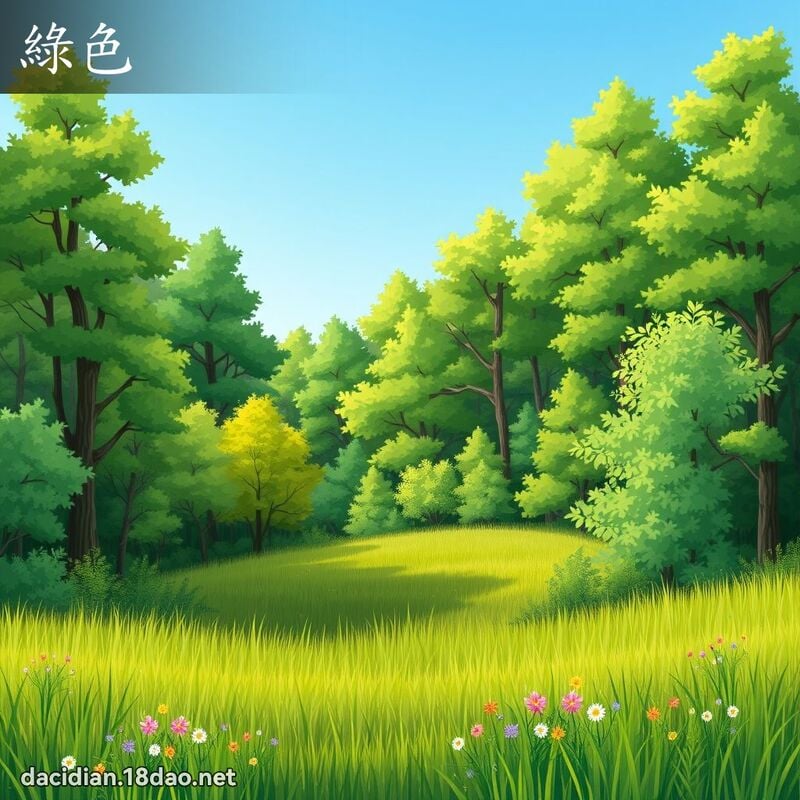 綠色 - 國語大辭典配圖