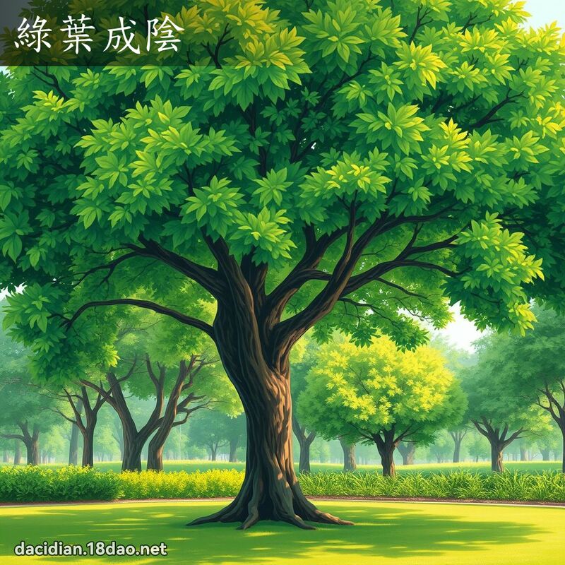 綠葉成陰 - 國語大辭典配圖
