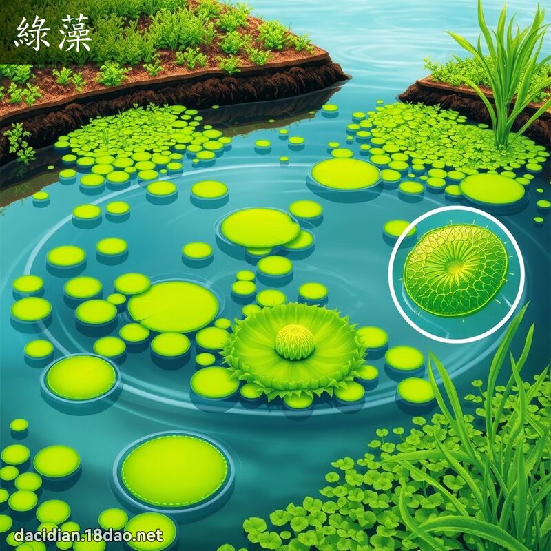 綠藻 - 國語大辭典配圖