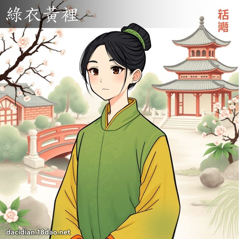 綠衣黃裡 - 國語大辭典配圖