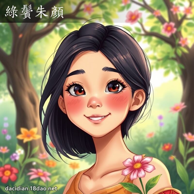 綠鬢朱顏 - 國語大辭典配圖