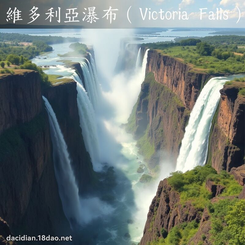 維多利亞瀑布（Victoria Falls） - 國語大辭典配圖