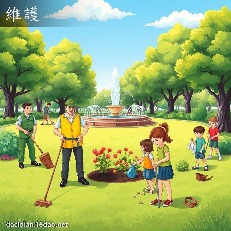 維護 - 國語大辭典配圖