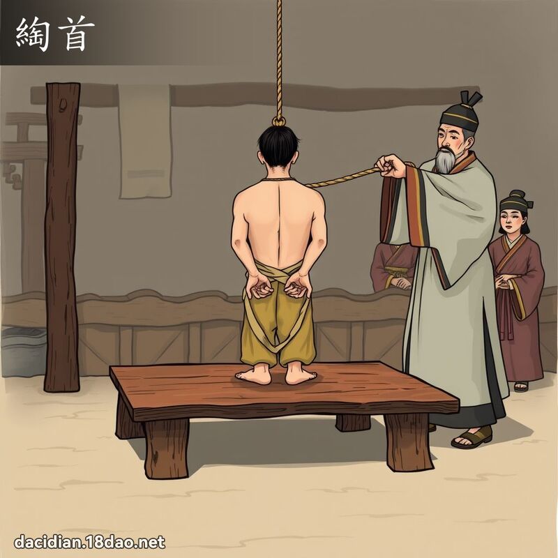 綯首 - 国语大辞典配图