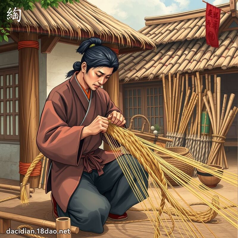 綯 - 國語大辭典配圖