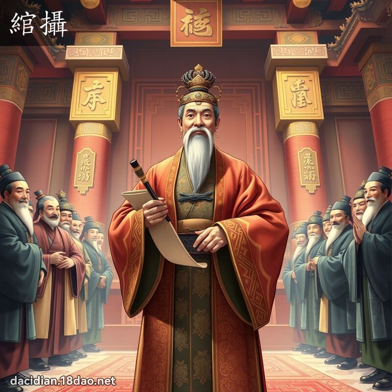 綰摄 - 国语大辞典配图