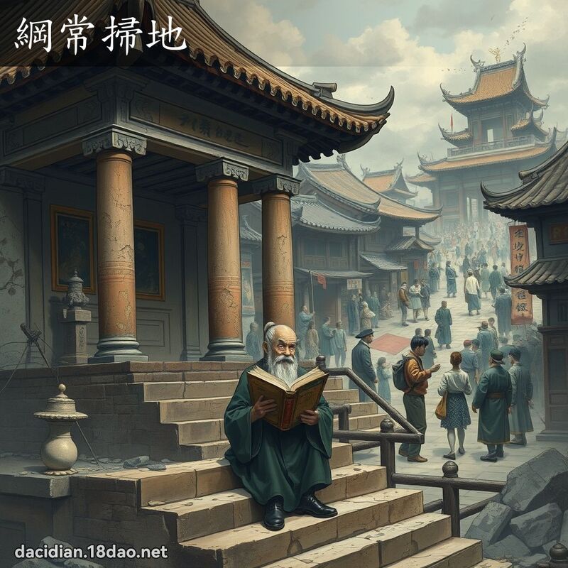 纲常扫地 - 国语大辞典配图
