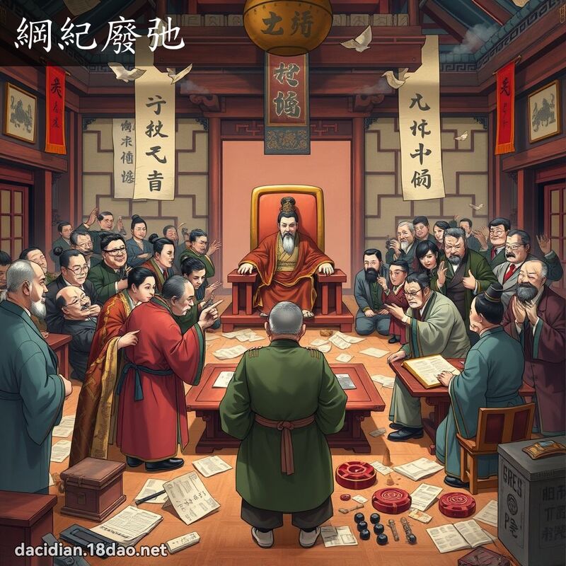 綱紀廢弛 - 國語大辭典配圖