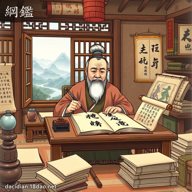 綱鑑 - 國語大辭典配圖