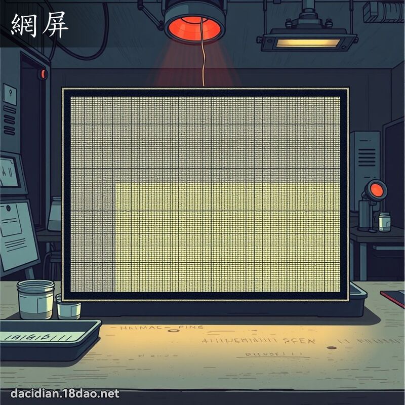 網屏 - 國語大辭典配圖