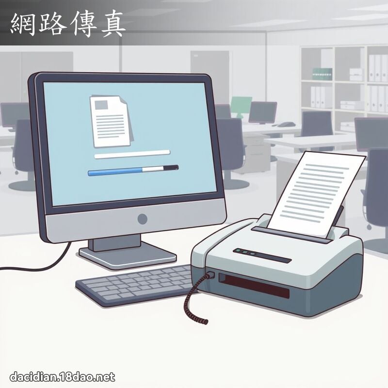 網路傳真 - 國語大辭典配圖