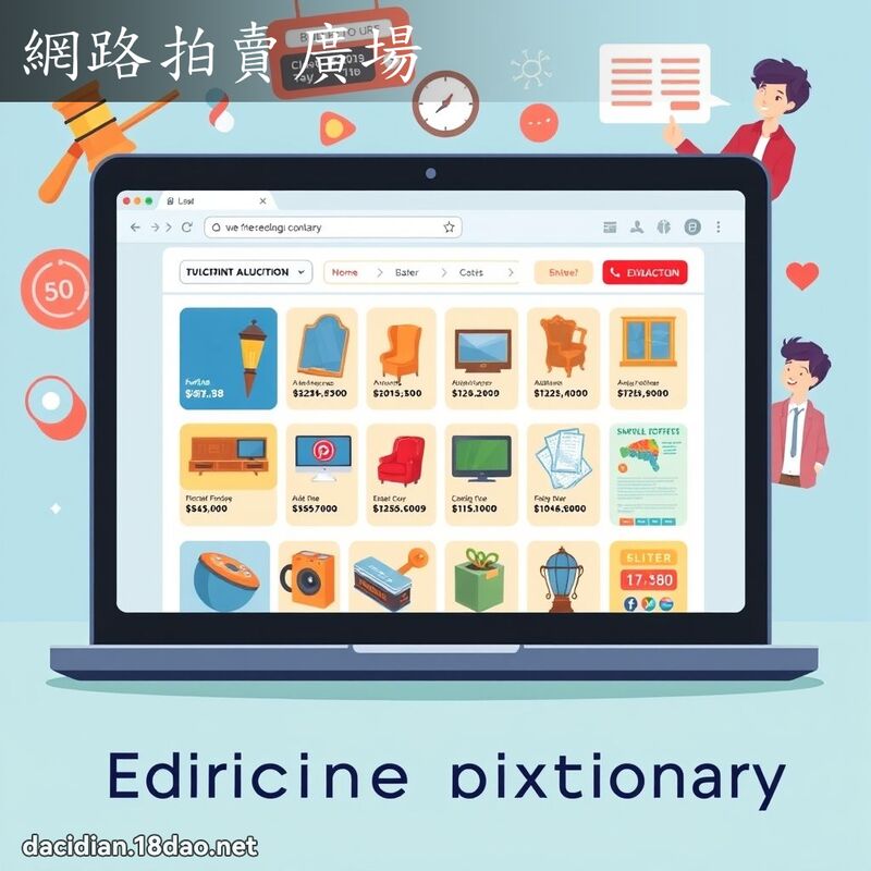 網路拍賣廣場 - 國語大辭典配圖