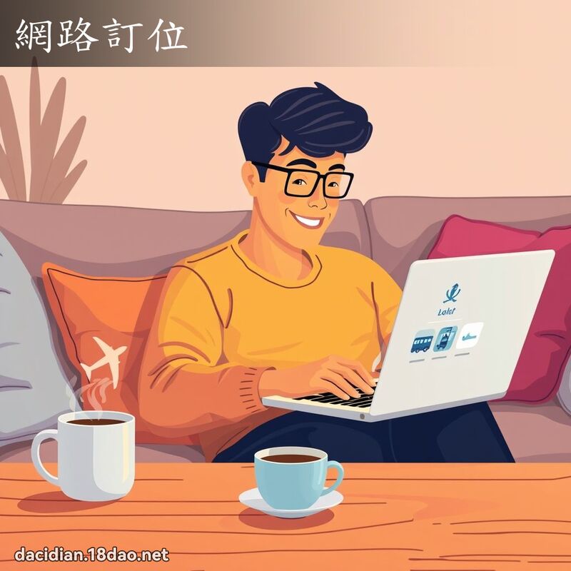 網路訂位 - 國語大辭典配圖
