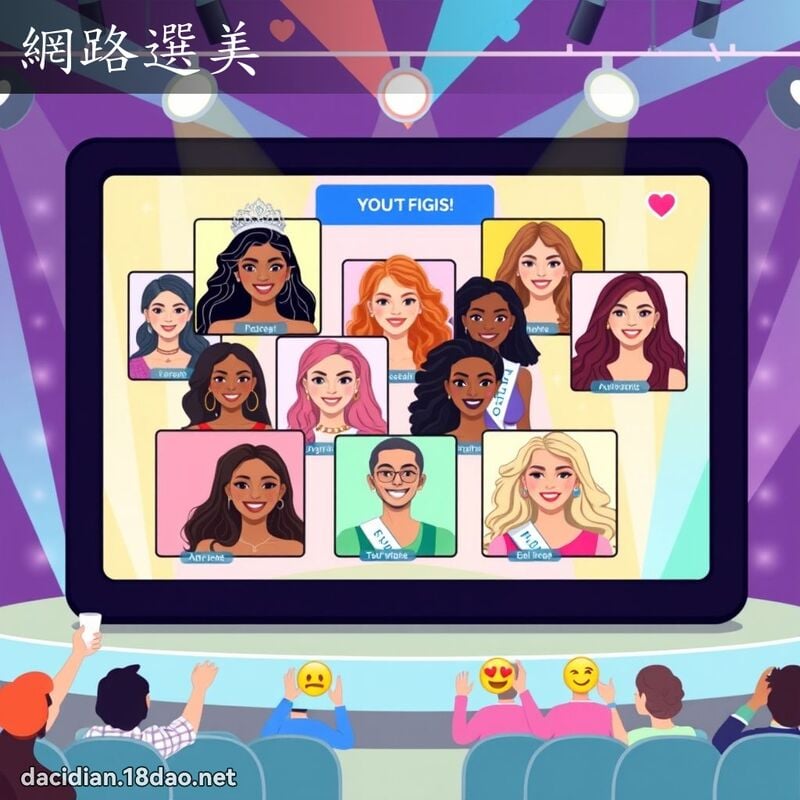 網路選美 - 國語大辭典配圖
