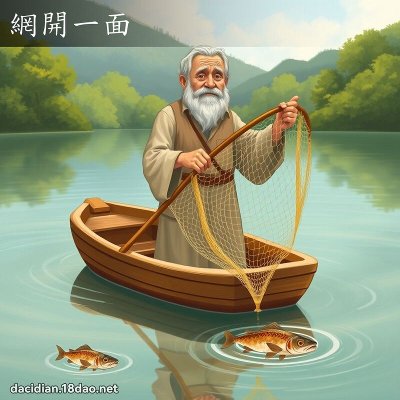 网开一面 - 国语大辞典配图