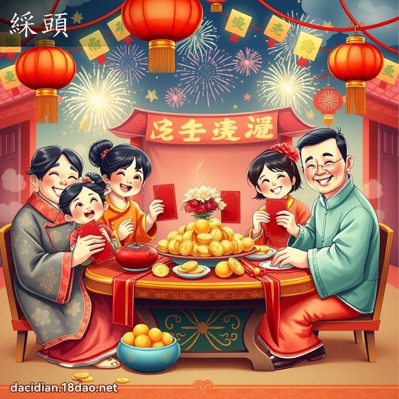 綵頭 - 國語大辭典配圖