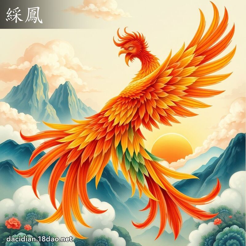 綵鳳 - 國語大辭典配圖