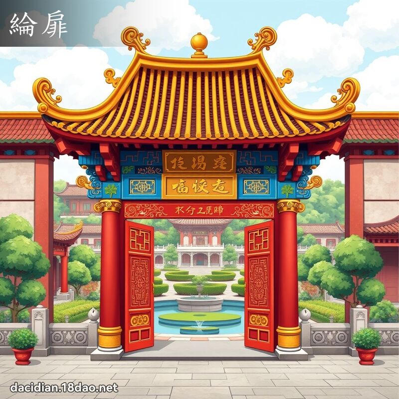 綸扉 - 國語大辭典配圖