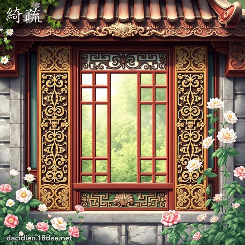 綺疏 - 国语大辞典配图