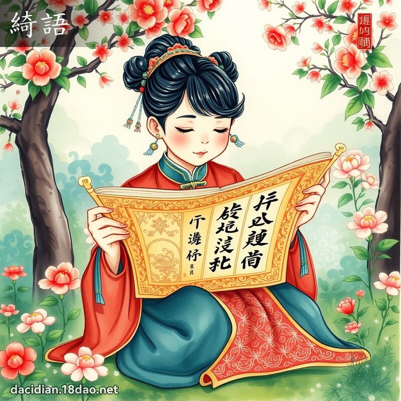 綺語 - 國語大辭典配圖