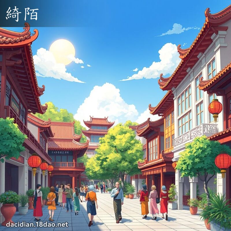 綺陌 - 國語大辭典配圖