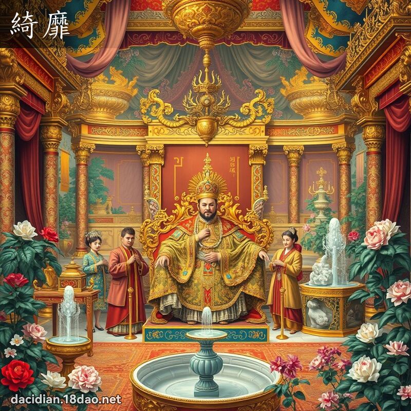 綺靡 - 國語大辭典配圖