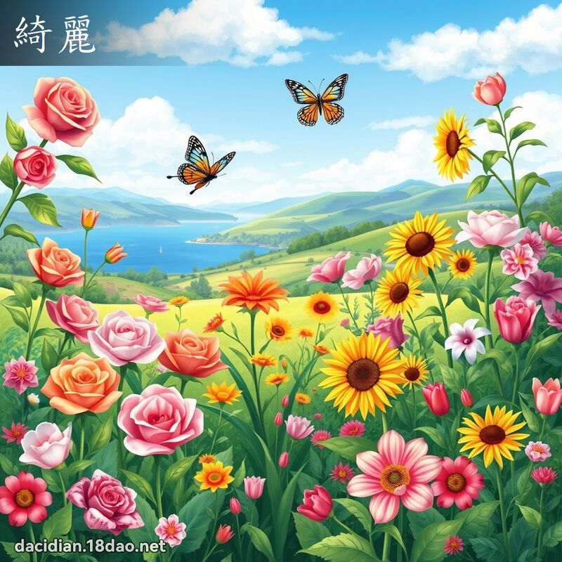綺丽 - 国语大辞典配图
