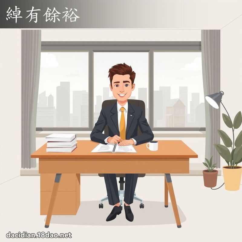 綽有餘裕 - 國語大辭典配圖