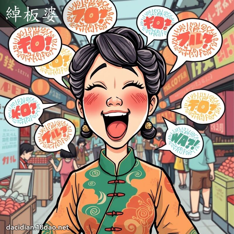綽板婆 - 國語大辭典配圖