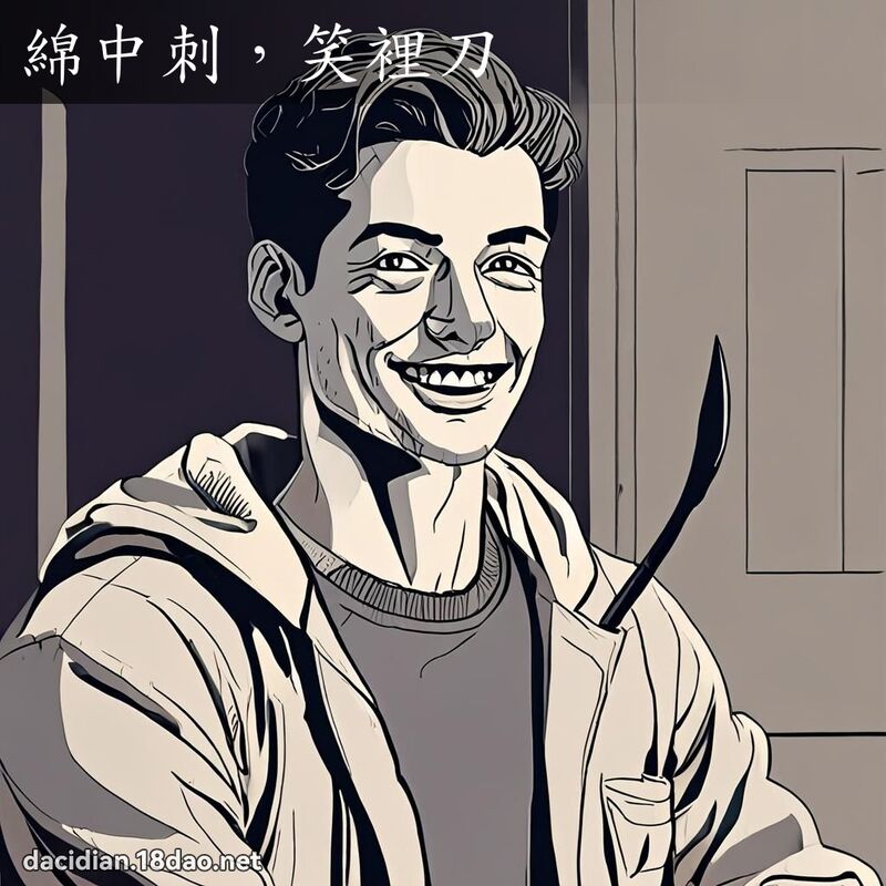 綿中刺，笑裡刀 - 國語大辭典配圖