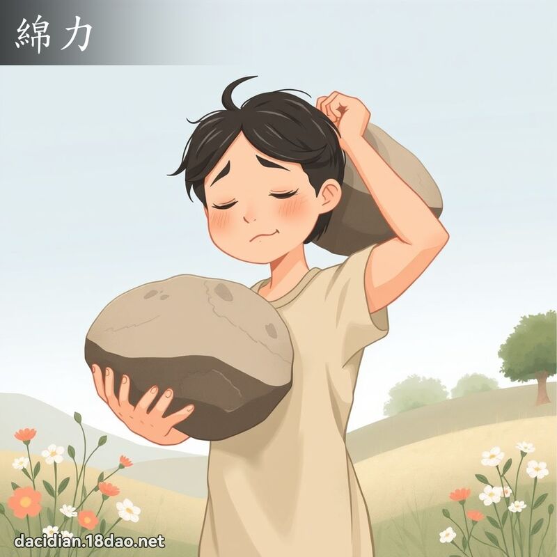 绵力 - 国语大辞典配图