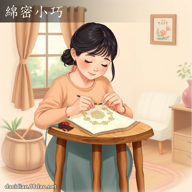 绵密小巧 - 国语大辞典配图