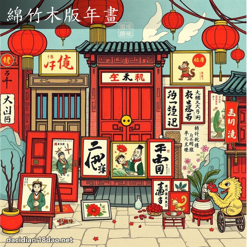绵竹木版年画 - 国语大辞典配图