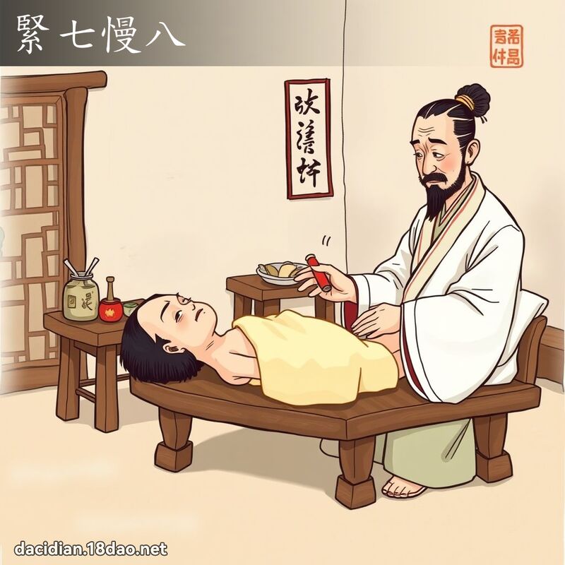 緊七慢八 - 國語大辭典配圖