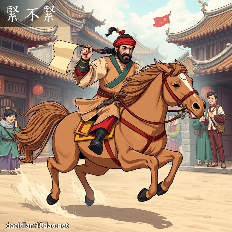 緊不緊 - 國語大辭典配圖