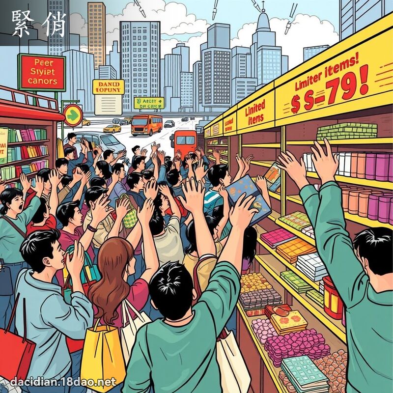 紧俏 - 国语大辞典配图