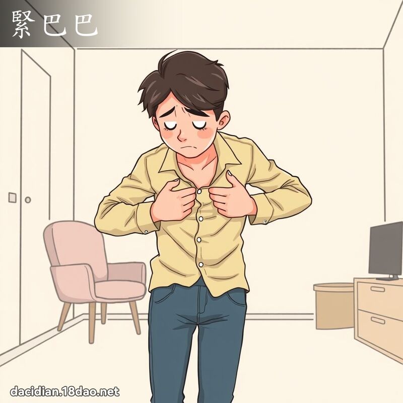 紧巴巴 - 国语大辞典配图