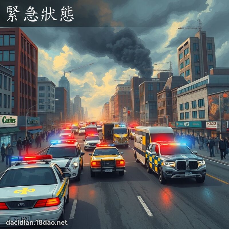 緊急狀態 - 國語大辭典配圖