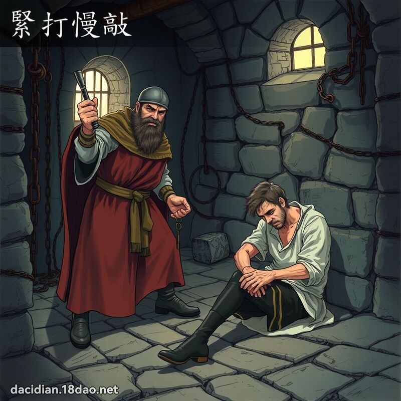 緊打慢敲 - 國語大辭典配圖