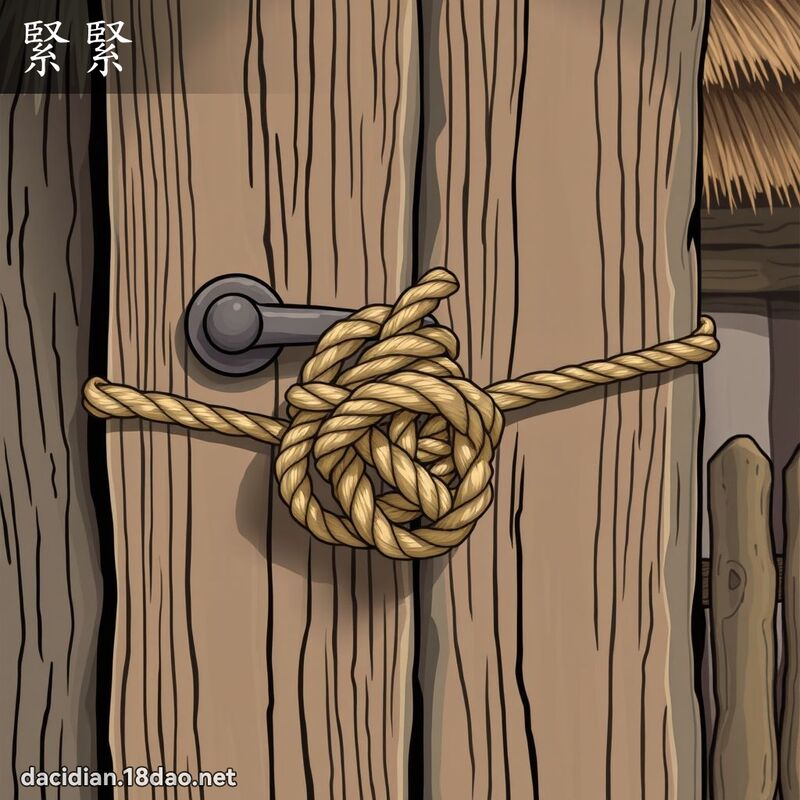 紧紧 - 国语大辞典配图