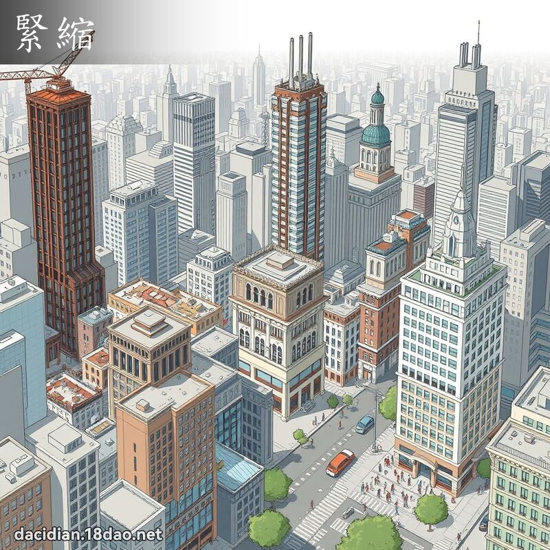 紧缩 - 国语大辞典配图